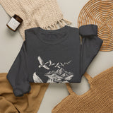 Surreal Bird Sweatshirt, Feather Quill River Illusion Art Crewneck, Bird Lover Gift, Birdwatching Tee