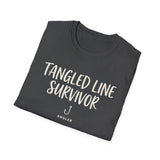 Tangled Line Survivor Shirt, Funny Angler Shirt, Fishing Gift, Angler Tee, Fisherman Gift
