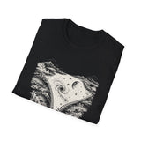 Surreal Space Shirt, Zipper Galaxy Illusion Art Tee, Astronomy Tee, Space Lover Gift