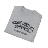 Merge Conflict Survivor Shirt, Funny Software Engineer Shirt, Programmer Gift, Software Developer Tee, Coder Gift