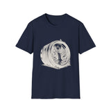Surreal Photographer Shirt, Camera Lens Waterfall Illusion Art Tee, Photographer Gift, Camera Tee, Vintage Engraving Tee