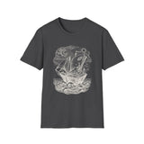 Surreal Bookish Shirt, Book Boat Illusion Art Tee, Book Lover Gift, Reader Tee, Dark Academia Shirt