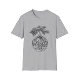 Surreal Christmas Shirt, Ornament Town Illusion Art Tee, Christmas Gift, Winter Holiday Tee