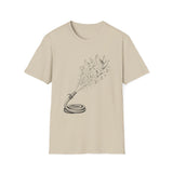 Surreal Firefighter Shirt, Fire Hose Doves Illusion Art Tee, Firefighter Gift, Vintage Engraving Tee