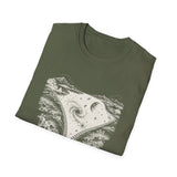 Surreal Space Shirt, Zipper Galaxy Illusion Art Tee, Astronomy Tee, Space Lover Gift