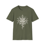 Surreal Travel Shirt, Compass Flower Illusion Art Tee, Adventure Gift, Wanderlust Tee