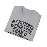 My Patients Weigh Less Than My Coffee Shirt, Funny NICU Nurse Shirt, Neonatal Nurse Gift, NICU Christmas Tee, Nurse Gift