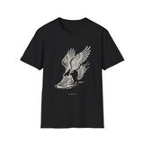 Surreal Runner Shirt, Shoes to Wings Illusion Art Tee, Runner Gift, Running Tee, Marathon Gift