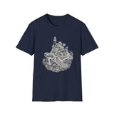 Surreal Ocean Shirt, Turtle Island Illusion Art Tee, Whale Sea Life Tee, Beach Lover Gift