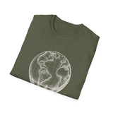 Surreal Travel Shirt, Globe Hot Air Balloon Illusion Art Tee, Adventure Gift, Wanderlust Tee