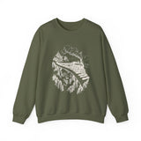 Surreal Music Sweatshirt, Piano Key Train Bridge Illusion Art Crewneck, Musician Gift, Piano Guitar Tee
