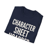 Character Sheet Hoarder Shirt, Funny Game Master Shirt, Tabletop Gamer Gift, RPG Tee, Game Night Gift