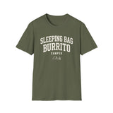 Sleeping Bag Burrito Shirt, Funny Camper Shirt, Camper Gift, Camping Tee, Outdoor Lover Gift