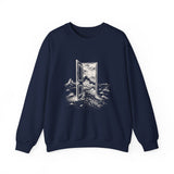 Surreal Ocean Sweatshirt, Desert Door Ocean Illusion Art Crewneck, Sailing Tee, Ocean Lover Gift