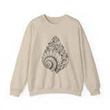 Surreal Ocean Sweatshirt, Seashell City Illusion Art Crewneck, Sailing Tee, Ocean Lover Gift