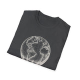 Surreal Travel Shirt, Globe Hot Air Balloon Illusion Art Tee, Adventure Gift, Wanderlust Tee