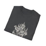 Surreal Architect Shirt, Blueprint Castle Illusion Art Tee, Architect Gift, Vintage Engraving Tee