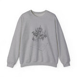 Surreal Architect Sweatshirt, Blueprint Castle Illusion Art Crewneck, Architect Gift, Vintage Engraving Tee