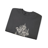 Surreal Architect Sweatshirt, Blueprint Castle Illusion Art Crewneck, Architect Gift, Vintage Engraving Tee