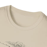 Surreal Music Shirt, Bird Notes Illusion Art Tee, Musician Gift, Piano Guitar Tee