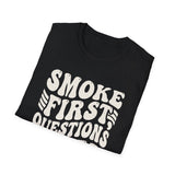 Smoke First, Questions Later Shirt, Funny Beekeeper Shirt, Beekeeping Gift, Beekeeper Tee, Honey Lover Gift