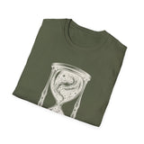 Surreal Celestial Shirt, Star Hourglass Illusion Art Tee, Moon Phase Tee, Mystical Witchy Gift