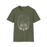 Surreal Celestial Shirt, Star Hands Illusion Art Tee, Moon Phase Tee, Mystical Witchy Gift