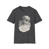 Surreal Bird Shirt, Heron Constellation Illusion Art Tee, Bird Lover Gift, Birdwatching Tee