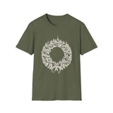 Surreal Christmas Shirt, Wreath Village Illusion Art Tee, Christmas Gift, Winter Holiday Tee