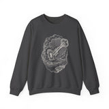 Surreal Celestial Sweatshirt, Key to the Sky Illusion Art Crewneck, Moon Phase Tee, Mystical Witchy Gift