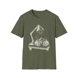 Surreal Fantasy Shirt, Desk Lamp Sun Illusion Art Tee, Whimsical Dreamer Tee, Fantasy Lover Gift