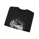 Surreal Music Sweatshirt, Piano Key Train Bridge Illusion Art Crewneck, Musician Gift, Piano Guitar Tee
