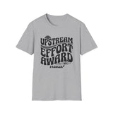 Upstream Effort Award Shirt, Funny Paddler Shirt, Kayaker Gift, Paddling Tee, Lake Life Gift
