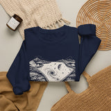 Surreal Space Sweatshirt, Zipper Galaxy Illusion Art Crewneck, Astronomy Tee, Space Lover Gift