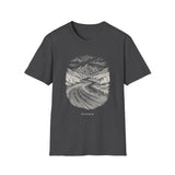 Surreal Runner Shirt, Track to River Illusion Art Tee, Runner Gift, Running Tee, Marathon Gift