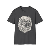 Surreal Celestial Shirt, Moon Phase Moth Illusion Art Tee, Moon Phase Tee, Mystical Witchy Gift