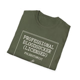 Professional Bloodsucker (Licensed) Shirt, Funny Phlebotomist Shirt, Phlebotomy Gift, Lab Tech Tee, Lab Week Gift