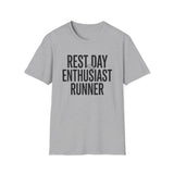 Rest Day Enthusiast Shirt, Funny Runner Shirt, Runner Gift, Running Tee, Marathon Gift