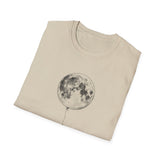 Surreal Celestial Shirt, Moon Balloon Illusion Art Tee, Moon Phase Tee, Mystical Witchy Gift