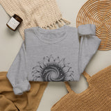 Surreal Garden Sweatshirt, Sunflower Galaxy Illusion Art Crewneck, Gardener Gift, Botanical Plant Tee