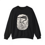 Surreal Bookish Sweatshirt, Book Lighthouse Illusion Art Crewneck, Book Lover Gift, Reader Tee, Dark Academia Shirt