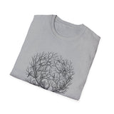 Surreal Forest Shirt, Moon Antlers Illusion Art Tee, Wildlife Nature Tee, Outdoor Lover Gift