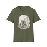 Surreal Camper Shirt, Tent to Pine Forest Illusion Art Tee, Camper Gift, Camping Tee, Outdoor Lover Gift