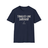 Tangled Line Survivor Shirt, Funny Angler Shirt, Fishing Gift, Angler Tee, Fisherman Gift
