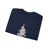 Surreal Christmas Sweatshirt, Christmas Tree Staircase Illusion Art Crewneck, Christmas Gift, Winter Holiday Sweater