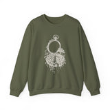 Surreal Garden Sweatshirt, Pocket Watch Garden Illusion Art Crewneck, Gardener Gift, Botanical Plant Tee