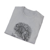 Surreal Cat Shirt, Shadow Tiger Illusion Art Tee, Cat Lover Gift, Vintage Engraving Cat Tee