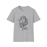 Surreal Garden Shirt, Rose Staircase Illusion Art Tee, Gardener Gift, Botanical Plant Tee