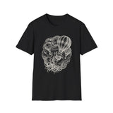 Surreal Coffee Shirt, Coffee Balloons Illusion Art Tee, Coffee Lover Gift, Vintage Engraving Tee