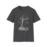 Surreal Fantasy Shirt, Lantern Ladder Cloud Illusion Art Tee, Whimsical Dreamer Tee, Fantasy Lover Gift